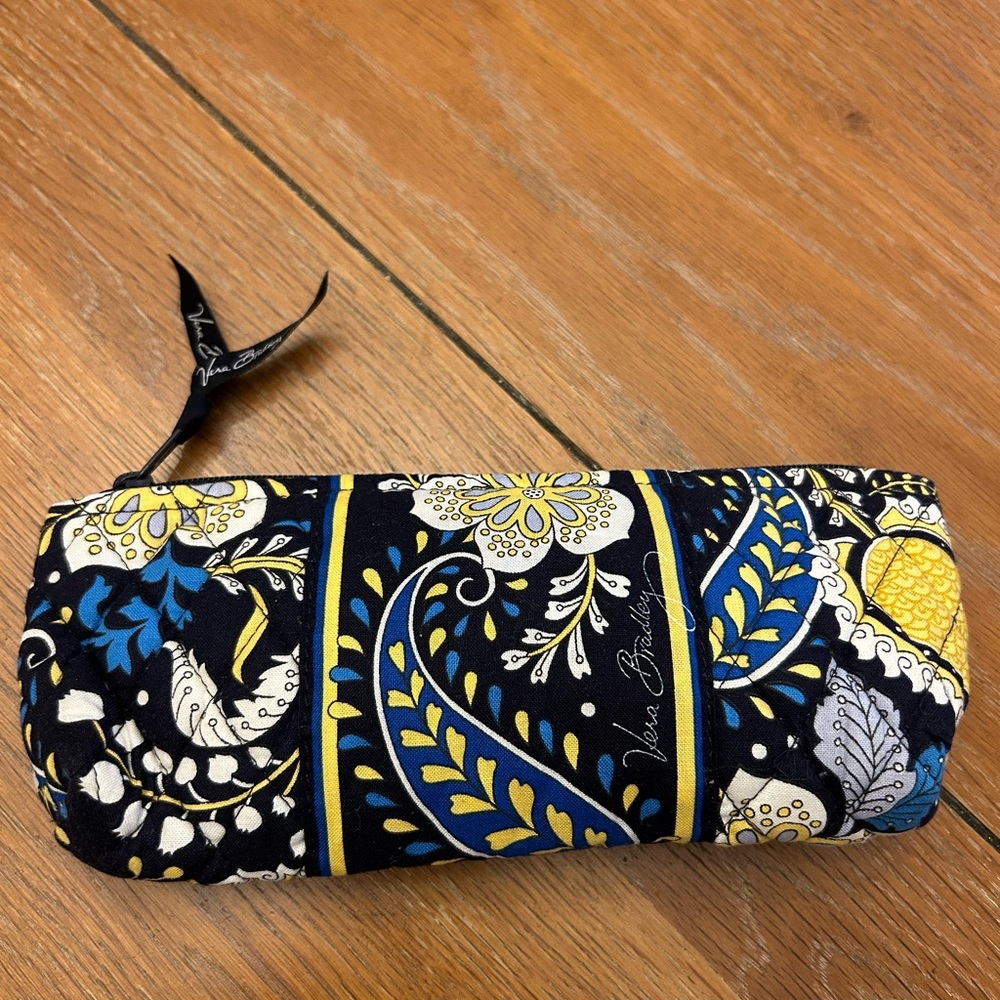 Vera Bradley Ellie Blue Elephant Cosmetic Bag